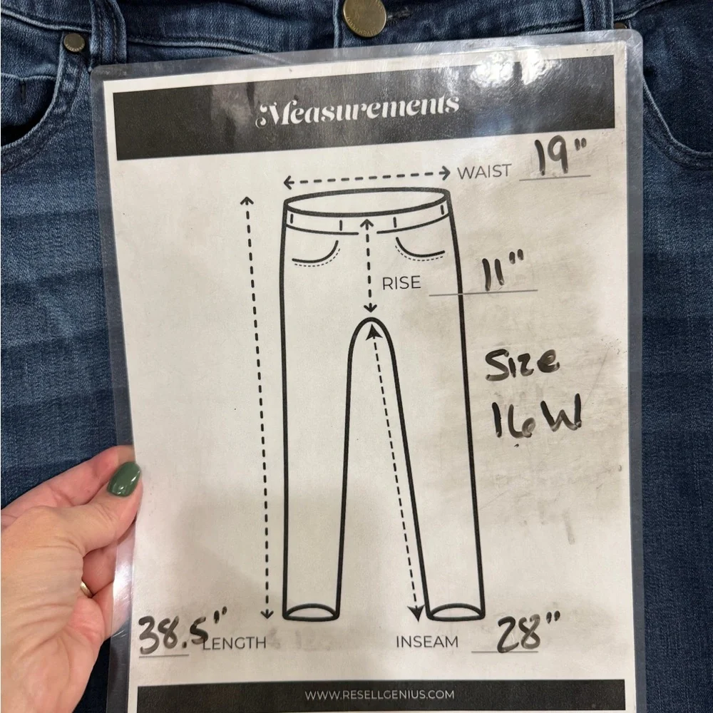 Liverpool Dark Blue The Slim Boyfriend Ankle Jeans. Size 16W - Picture 7 of 7